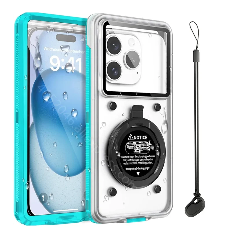 SHELLBOX Universelle 6.9 ​​Zoll wasserdichte Hülle für iPhone 16 Pro 15 14 13 12 Samsung S25 S24 S23 Ultra A16 A55