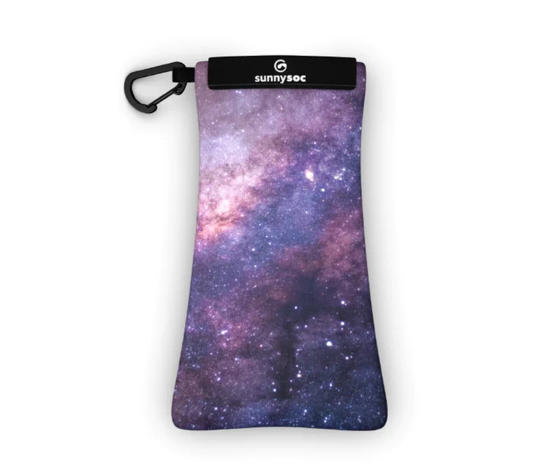 Sunnysoc Galactic Schutzhülle für Brillen, Handys, Smartphones Tasche Beute Case Handybeutel mit Karabinerhaken Brillenetui Schnappverschluss j23