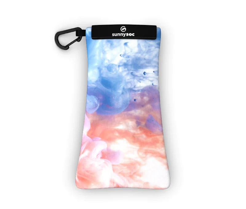 Sunnysoc INK Etui Brille Sonnenbrille Handy Tasche Schutzhülle Beutel Sack mit Karabinerhaken