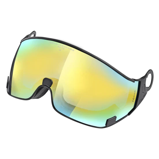 CP 81 Skihelmvisier CP Carachillo XS Flash gold multicolour Mirror Wechselvisier Ersatzvisier