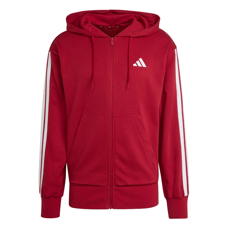 Essentials 3-Streifen French Terry Kapuzenjacke