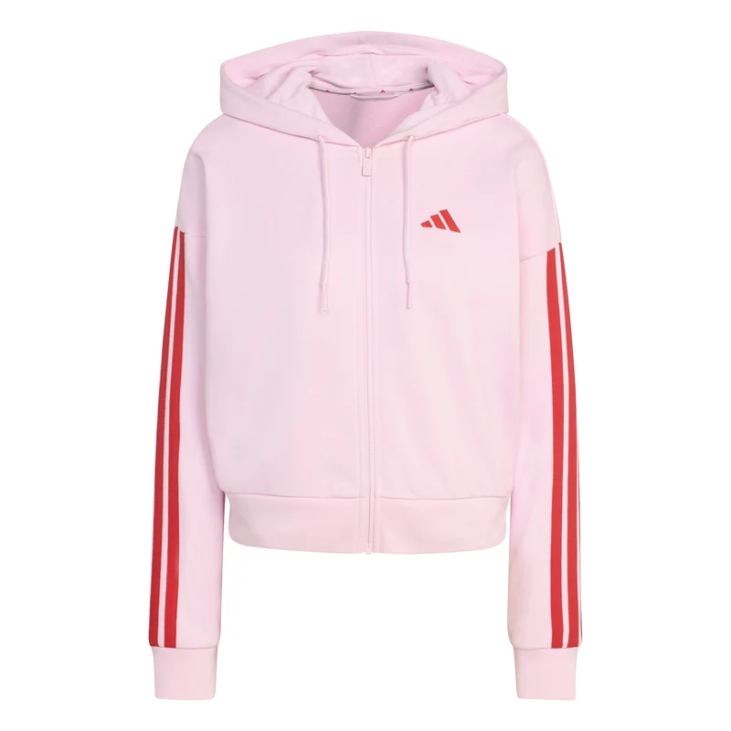 Essentials 3-Streifen French Terry Kapuzenjacke