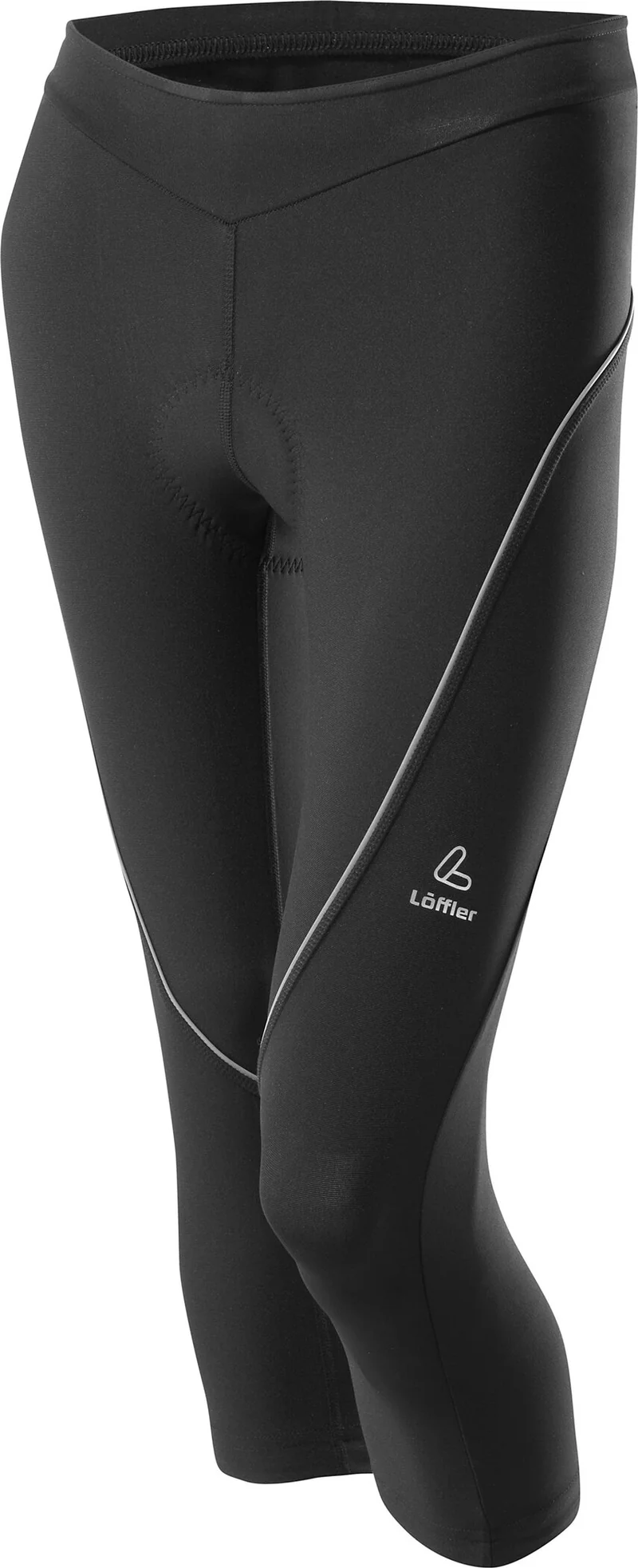 LÖFFLER Damen Radhose Soft 3/4 mit Sitzpolster