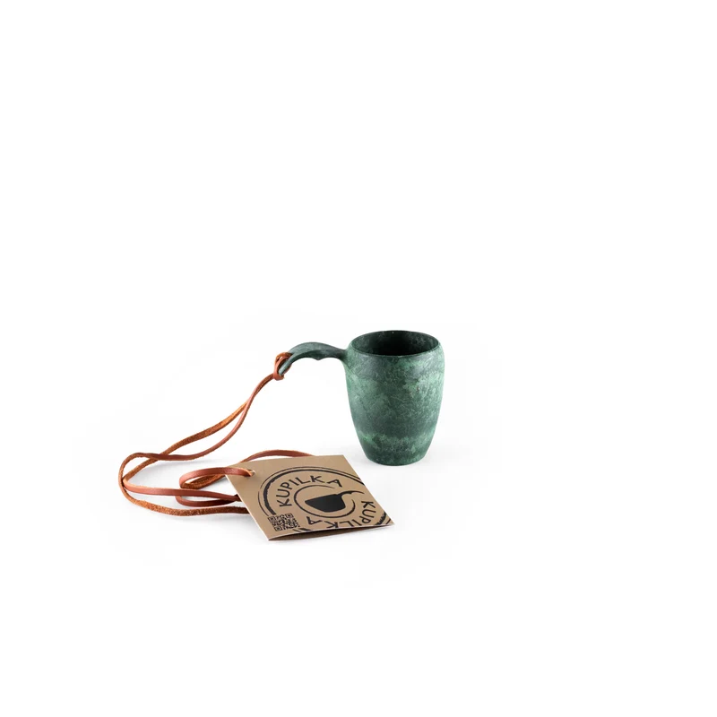 Kupilka 5 Shot Cup mit Lederkordel conifer green