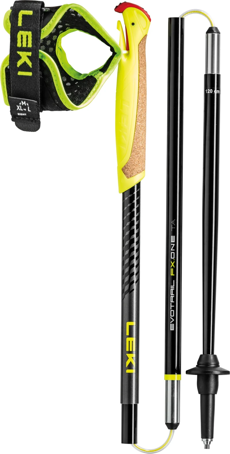 Leki EVOTRAIL FX.One TA Trailrunningstöcke black-neonyellow-dark anthracite (110-130 cm) Unisex