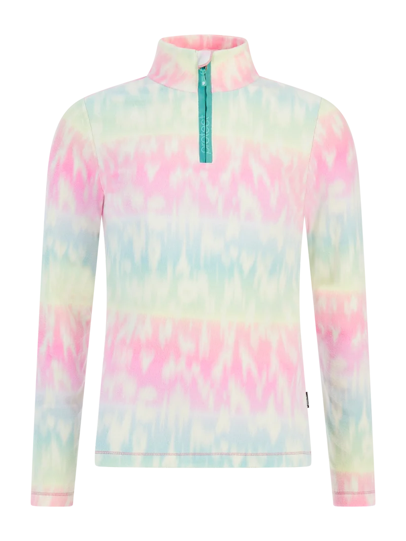 PROTEST PRTRefuzzy 1/4 Zip Active Top in PVRE Grün