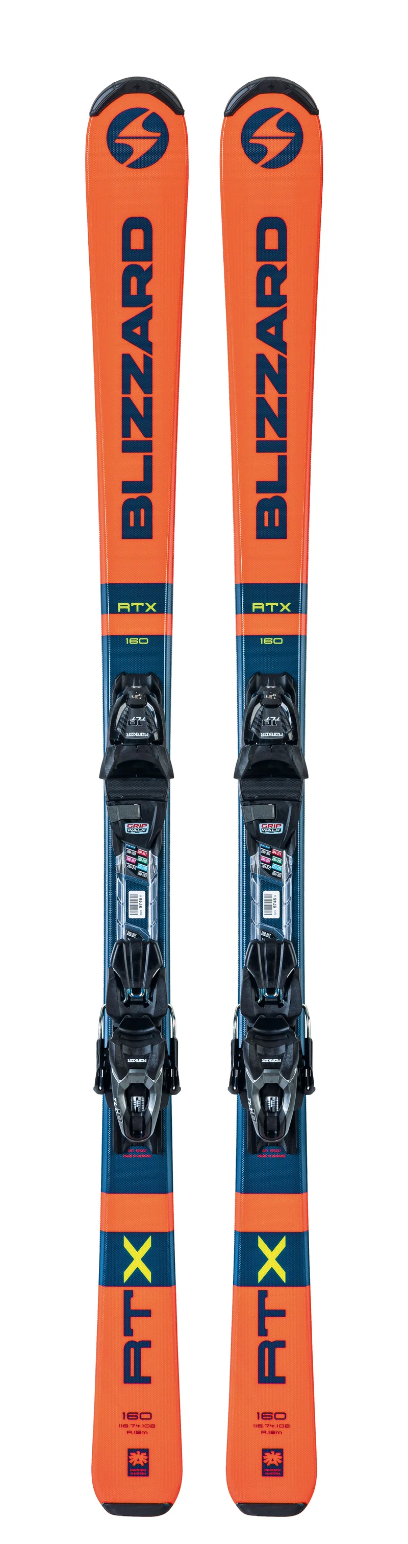 Blizzard RTX 160cm + Marker TLT 10 - Herren Ski Blau Orange