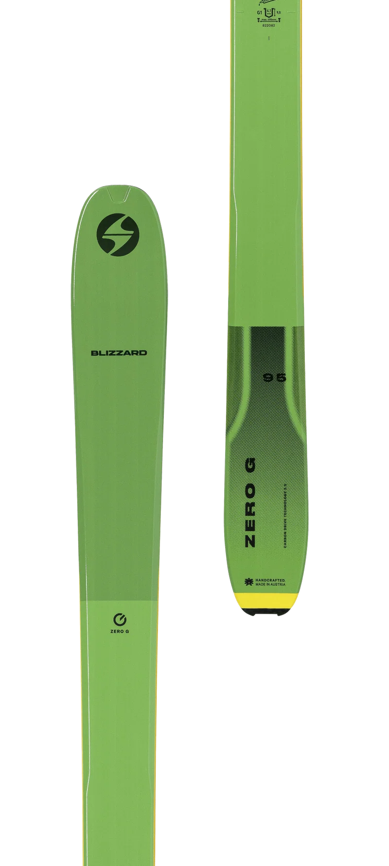 Blizzar ZERO G 095 178cm Flat Ski Green