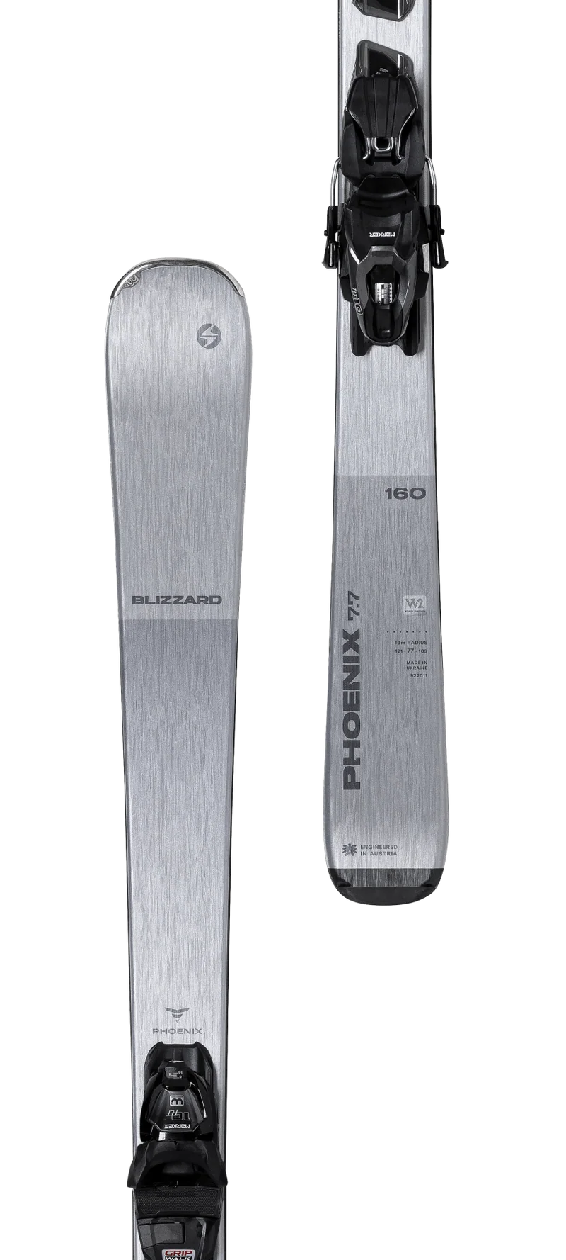 Blizzard PHOENIX 7.7 160cm + Marker TLT 10 - Damen Pisten Ski Grau