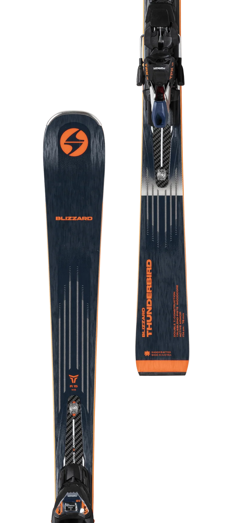 Blizzard THUNDERBIRD R15 WB 174cm + Marker TPX 12 - Herren Pisten Ski Blau