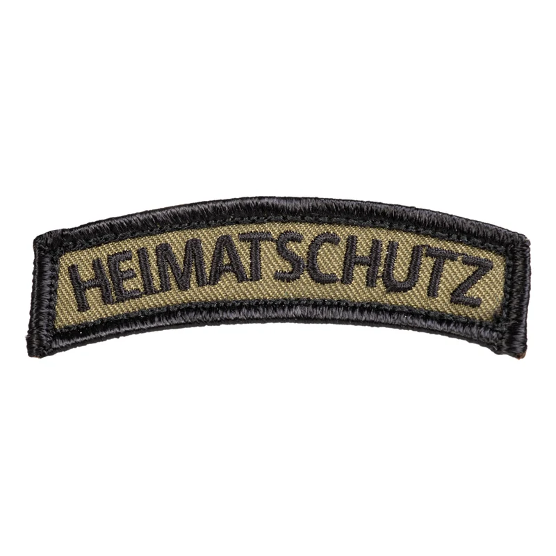 BW Schriftbogen Heimatschutz mit Klett oliv