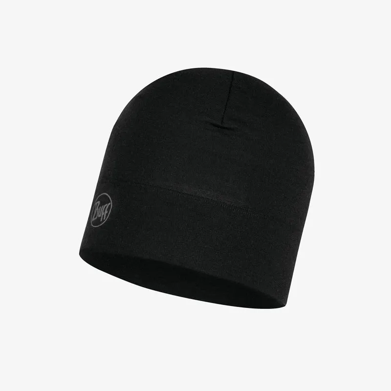 Herren MIDWEIGHT MERINO WOOL Mütze SOLID BLACK