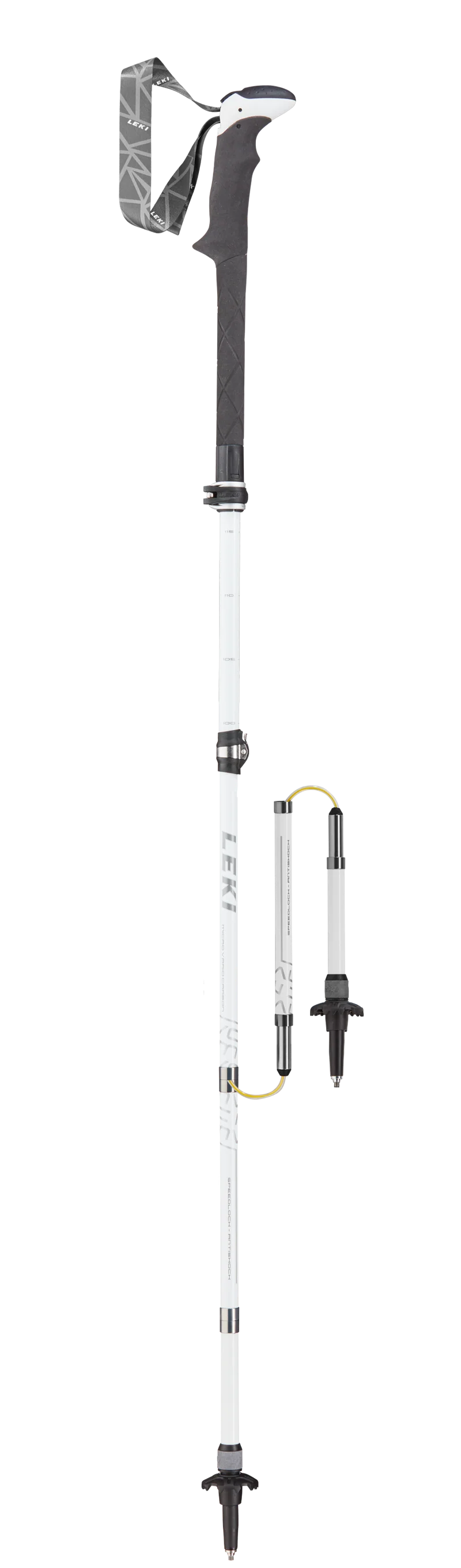 Leki MIC VARIO CARBON LADY ANTISHOCK Wanderstöcke weiß-anthrazit-silber