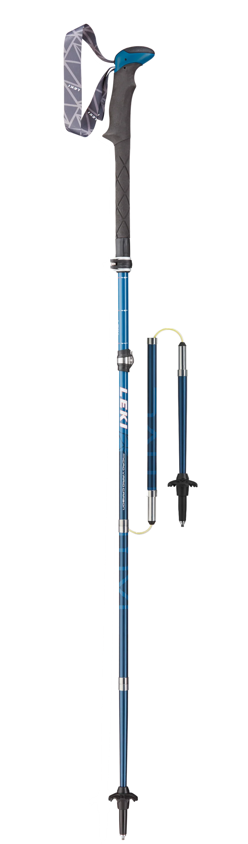 Leki MIC VARIO CARBON Wanderstöcke blau-weiß