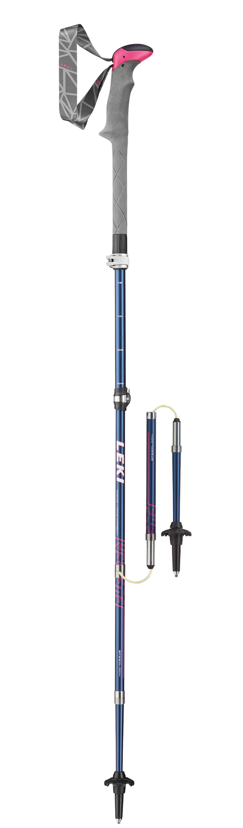 Leki MIC VARIO CARBON LADY Wanderstöcke blue-weiß-berry