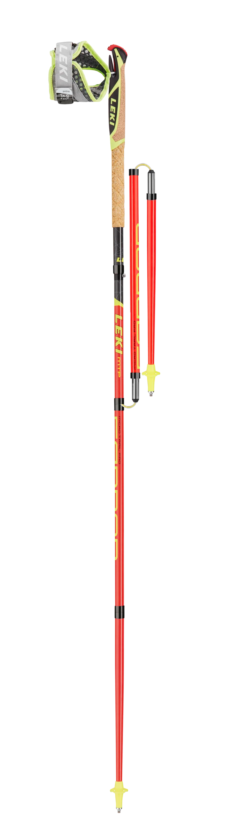 Leki MIC TRAIL PRO Wanderstöcke rot-schwarz-gelb