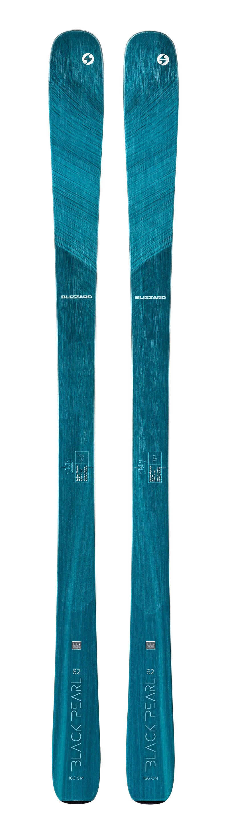 Blizzard Black Pearl 82 Flat Ski 166 cm Damen Skier Alpin All-Mountain