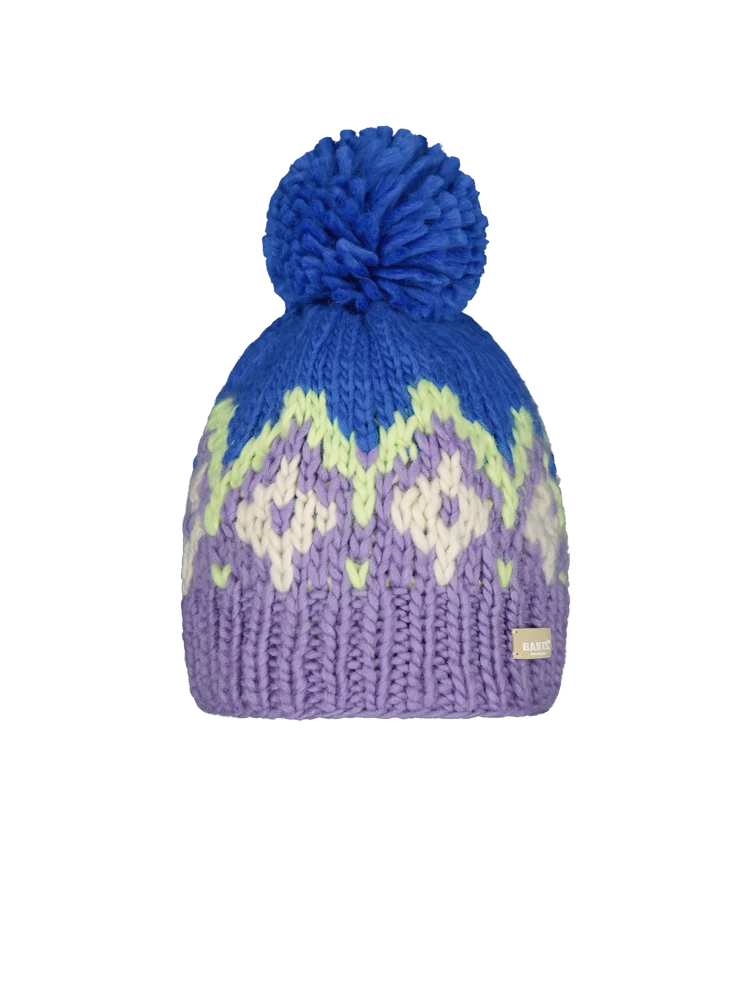 BARTS Curley Beanie – Handgestrickter Woll-Beanie mit Pompon