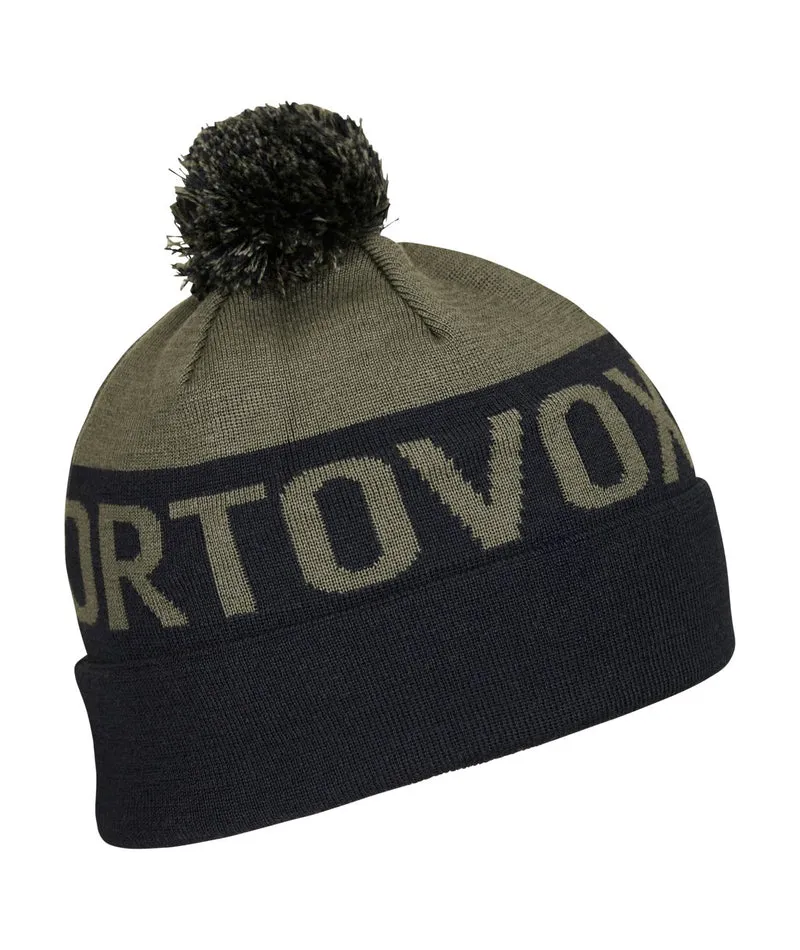 ORTOVOX Bobble Knit Beanie – 100% Schurwolle Mütze
