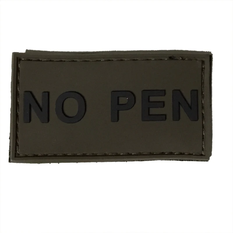 3D Rubberpatch NO PEN oliv