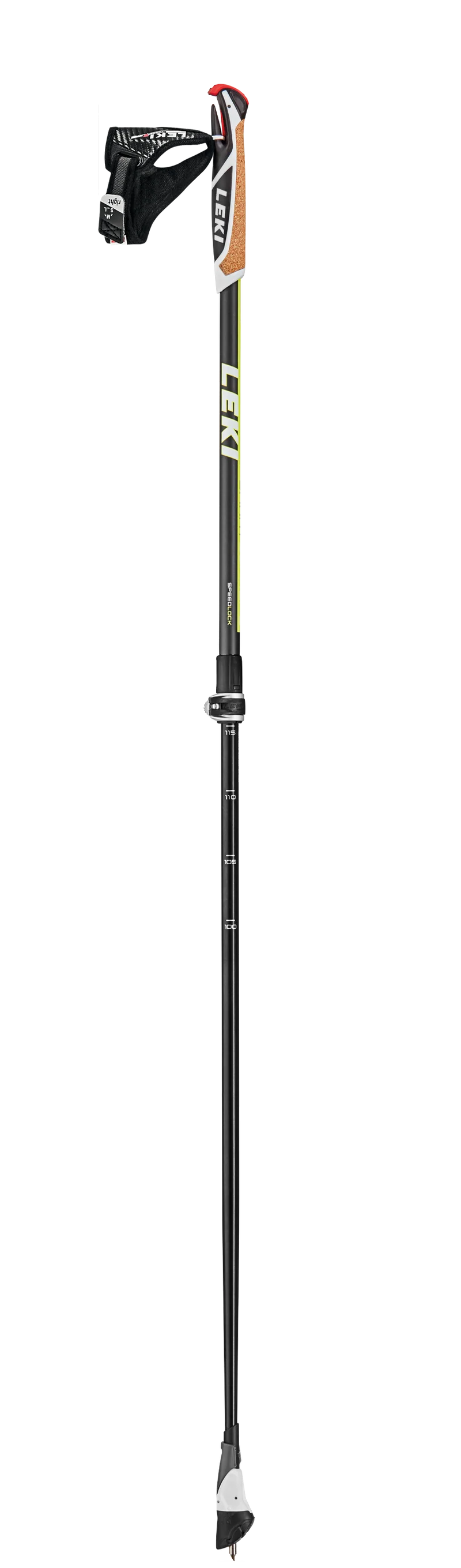 LEKI Stöcke Smart Supreme Nordic Walking 100-130cm anthrazit-gelb-weiß Trekking Wanderstöcke