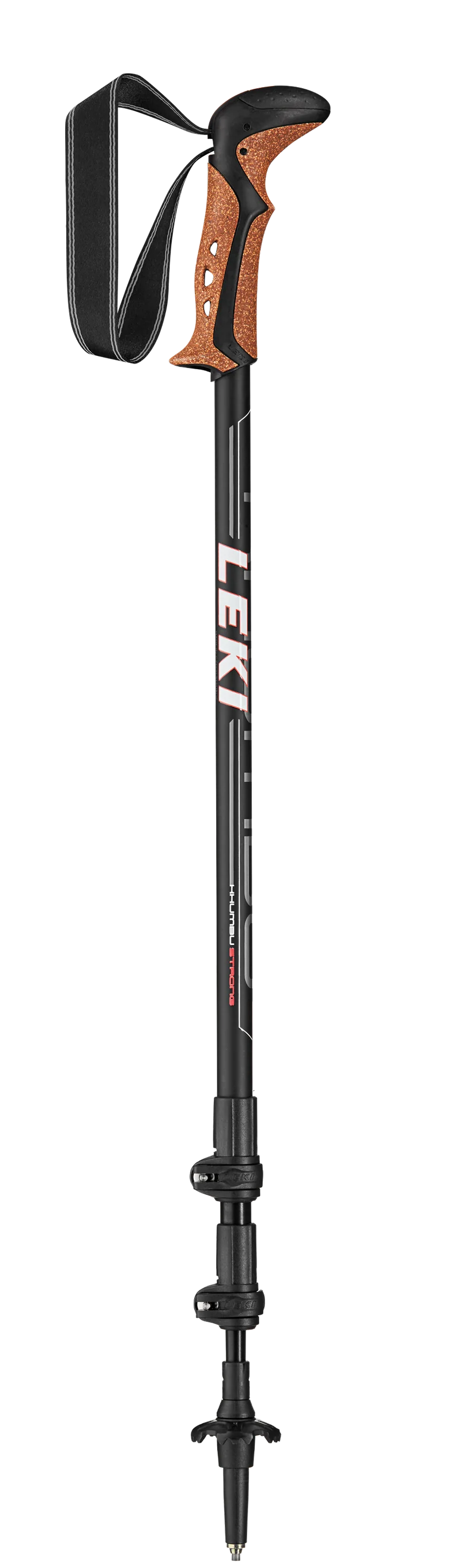LEKI Stöcke Khumbu Trekking 110-145cm schwarz-weiß-rot Wanderstöcke