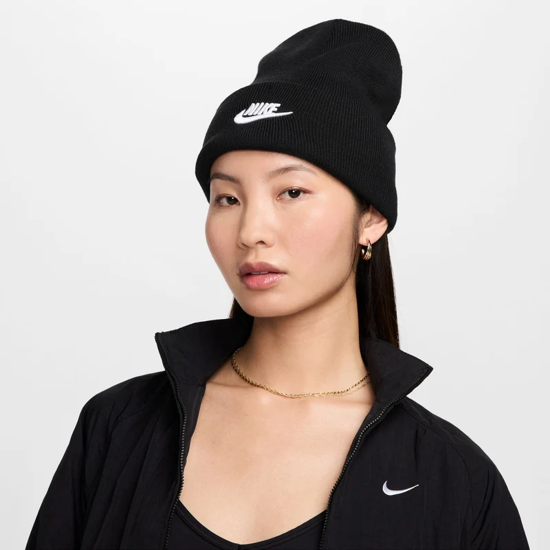 NIKE U NK Peak Beanie TC FUT F24 Herren Schwarz/Weiß