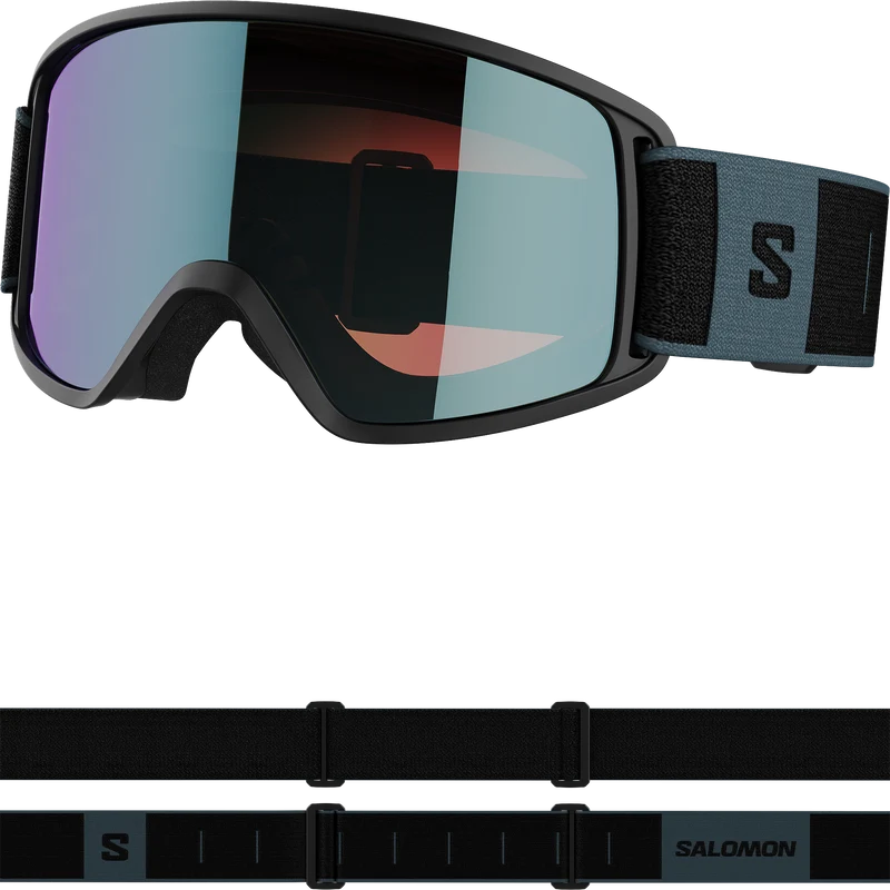 SALOMON GOGGLES FORCE PHOTO Skibrille Black/All w BLU