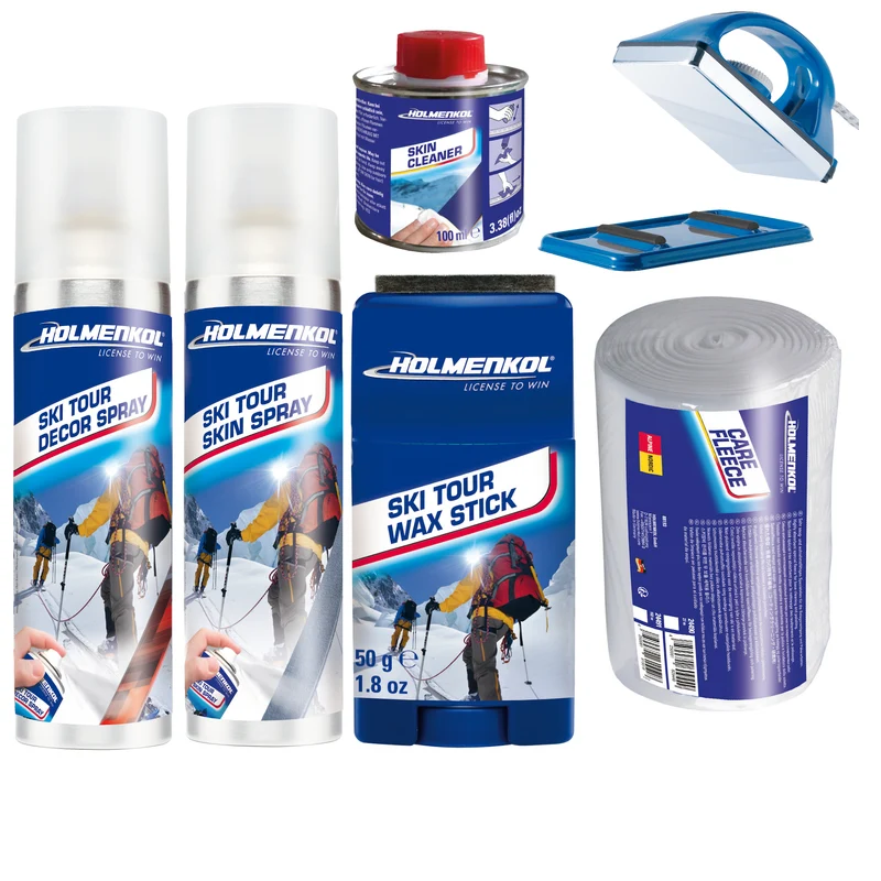 Holmenkol Ski Tour Skin SET Steigfell Pflege