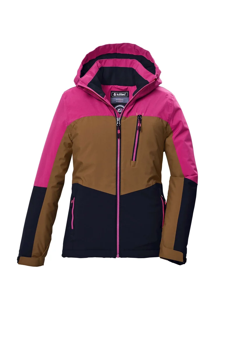 KILLTEC Mädchen Funktionsjacke wasserdicht mit Kapuze