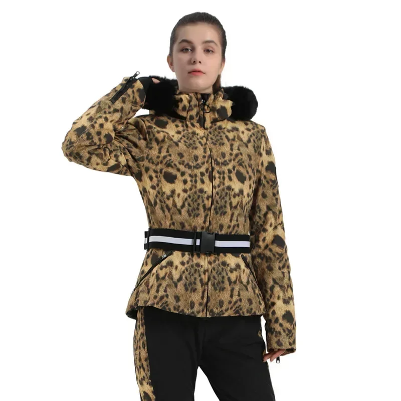 DOLLPLUS Snow Damen Warmes Winterset mit Pelzkapuze