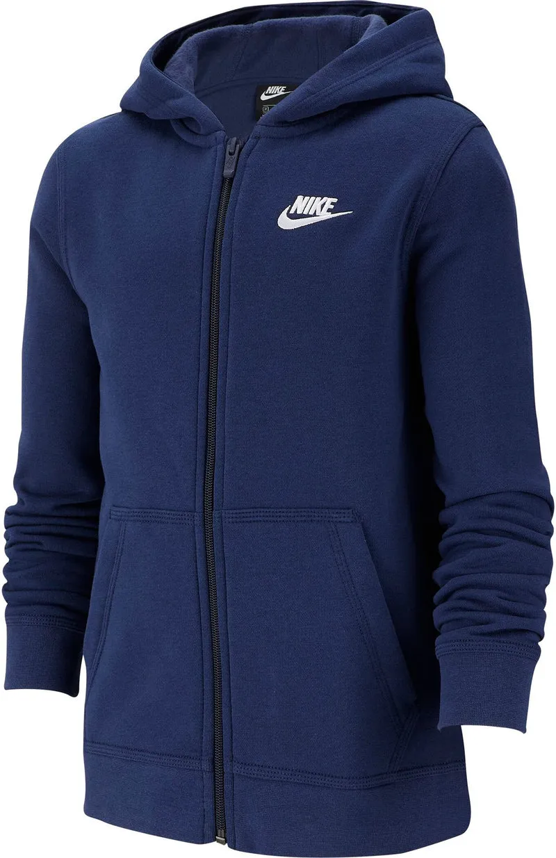 NIKE Kinder Full-Zip Kapuzenjacke Blau