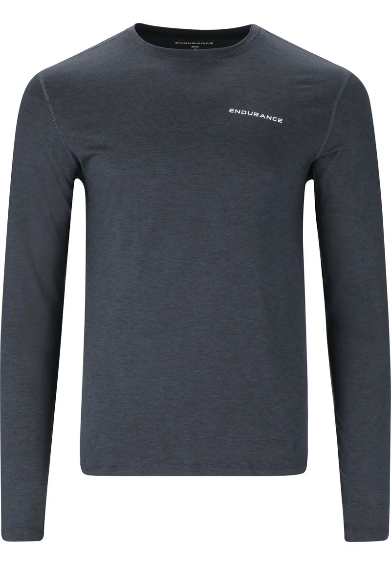 ENDURANCE Abdon M Melange L/S Langarmshirt Black