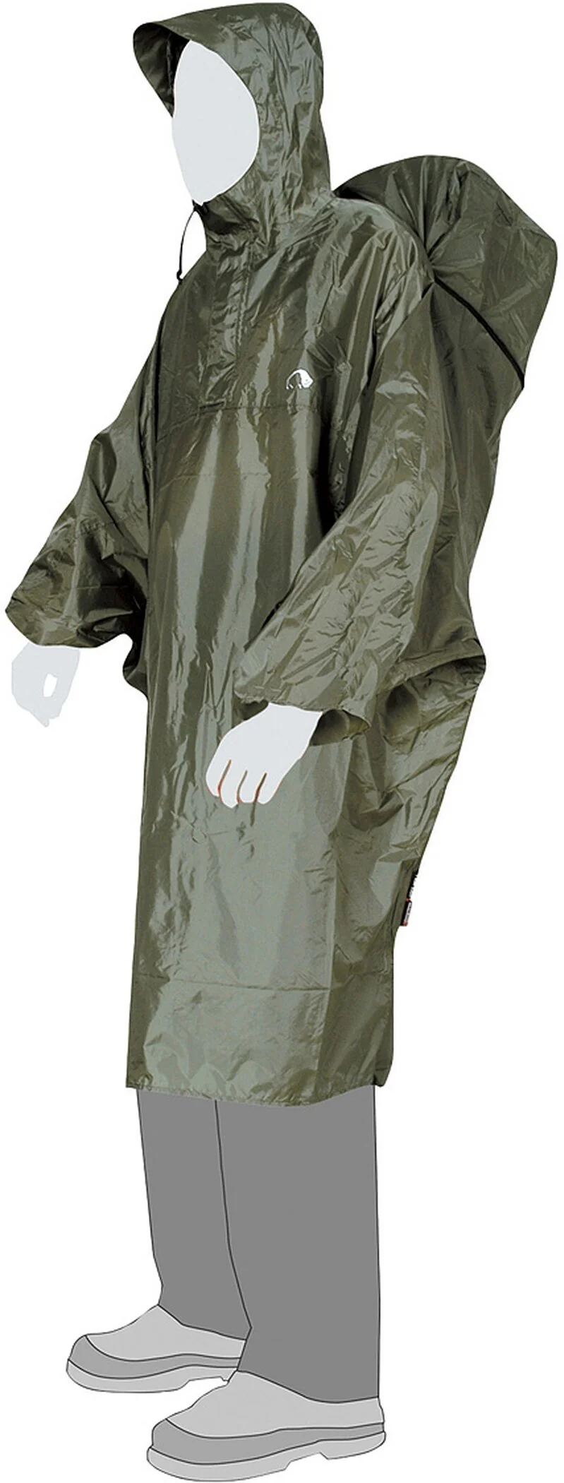 TATONKA Herren Poncho Cape M mit Rucksackregenschutz